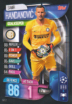 Samir Handanovic Internazionale Milano 2019/20 Topps Match Attax CL #INT2